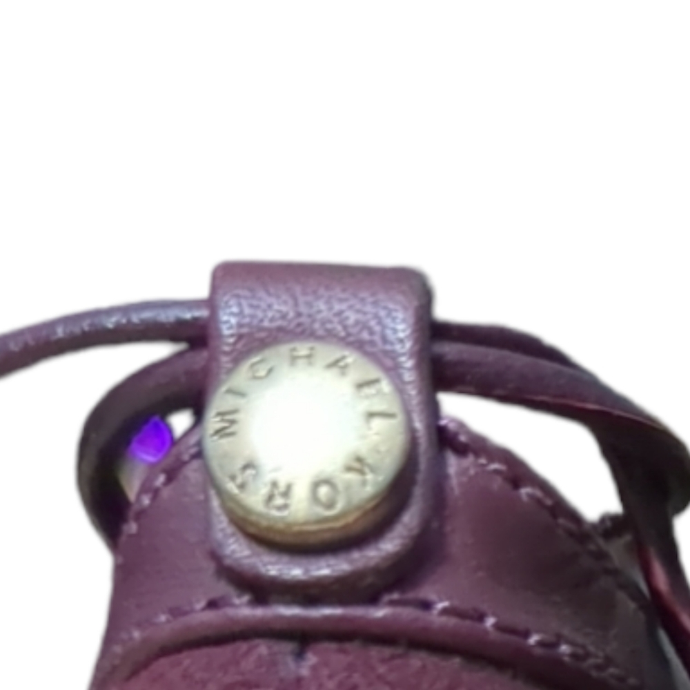 Michael Kors Lace Up Tabby Flats in Burgundy Suede Dark red size 8 - Picture 10 of 15